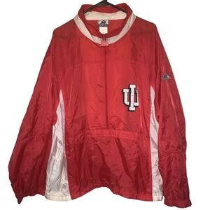Vintage 90s Indiana University Hoosiers NCAA Windbreaker Apex One Jacket XL